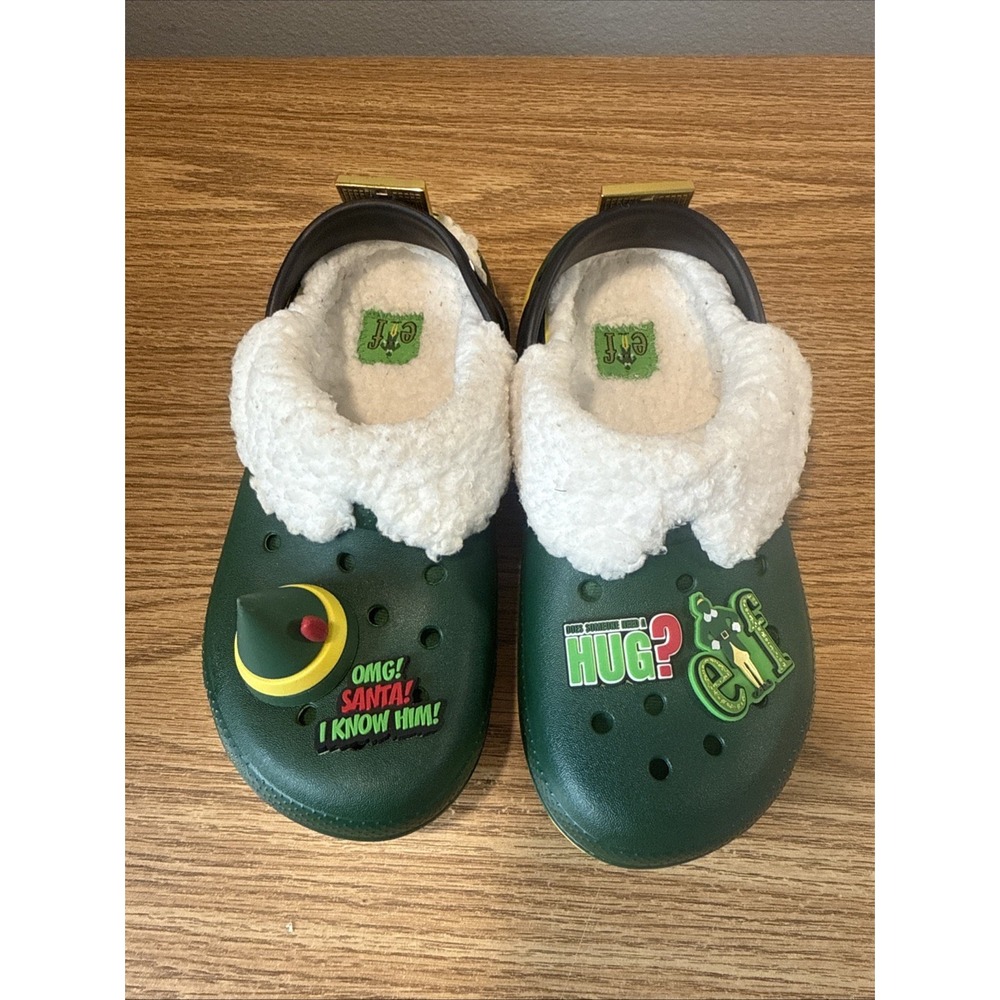 Buddy The Elf Crocs Sherpa Fleece Lined J2